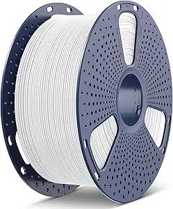 SUNLU SUNLU 3KG PLA+2.0 3D Printer Filament,Large Spool PLA+ Filament, Tougher and Stronger, Dimensional Accuracy +/-, 3KG(6.6lbs)/1 Spool, White