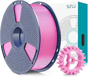 SUNLU SUNLU PLA+2.0 3D Printer Filament, Upgrade PLA+ Filament, Tougher and Stronger, Neatly Wound PLA Plus Filament, Dimensional Accuracy +/-, 1KG Spool(2.2lbs), Pink
