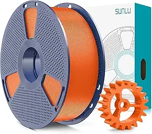 SUNLU SUNLU PLA+2.0 3D Printer Filament, Upgrade PLA+ Filament, Tougher and Stronger, Neatly Wound Filament, Dimensional Accuracy +/-, 1KG Spool(2.2lbs), Sunny Orange
