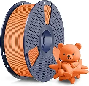SUNLU SUNLU High Speed Matte PLA Filament, Up to/s Fast 3D Printer Filament, Smooth Matte PLA Filament Fits Most FDM 3D Printers, 1KG Reusable Spool, Matte Sunny Orange
