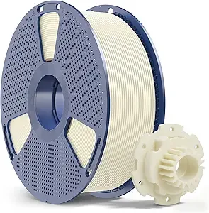 SUNLU SUNLU PETG Filament, High Strength PETG 3D Printer Filament, Dimensional Accuracy +/-, 1KG (2.2lbs), Bone White