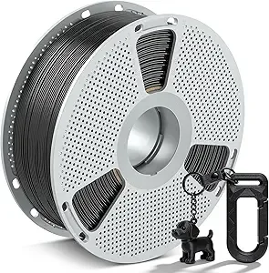 SUNLU SUNLU Easy PA Nylon Filament - Warp-Free & Easy Printing with Nylon 6+66, Strong, Durable Engineering Filament on a PC Spool,Fit Most FDM Printer,1KG(Black)