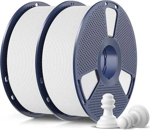 SUNLU SUNLU High Speed Matte PLA 3D Printer Filament 2KG, White+White