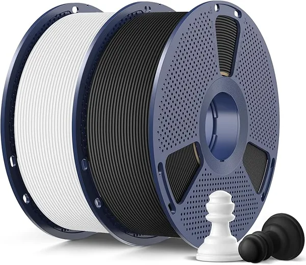 SUNLU SUNLU High Speed Matte PLA 3D Printer Filament 2KG, Black+White