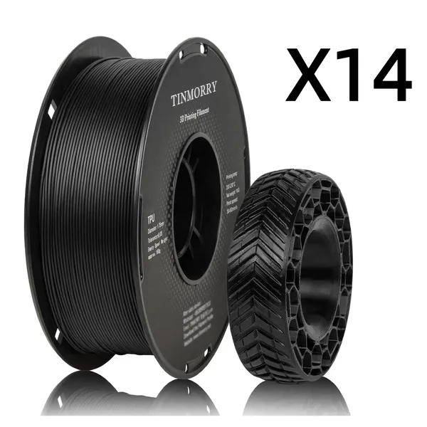 TinMorry 14 Rolls 95A TPU  Filament, 1 KG 1 Spool