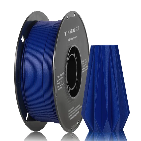 TinMorry Glass Fiber PETG 3D Printer Filament, 1 KG, Frosted Dark Blue