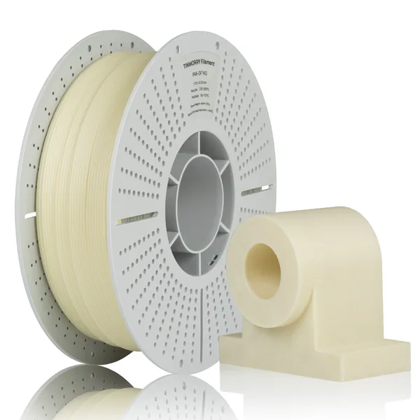 TinMorry Glass Fiber Reinforced PA6 Filament, 1 KG 1 Spool, Jade White