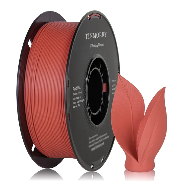 TinMorry Rapid PLA  3D Printer Filament, 1 KG,  Red Bean Colour