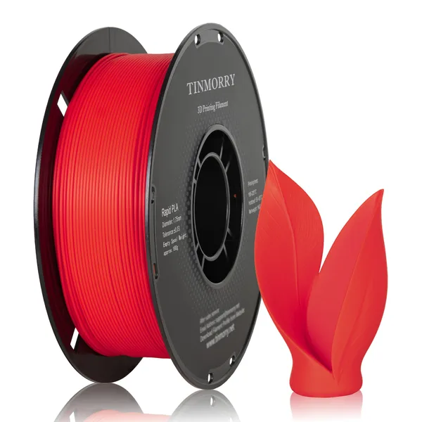 TinMorry Rapid PLA  3D Printer Filament, 1 KG,  Red