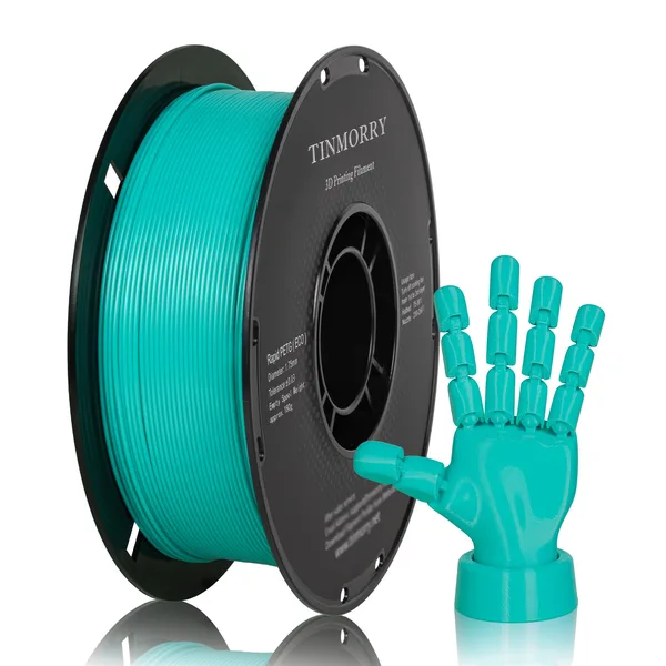 TinMorry Rapid PETG-Eco 3D Printer Filament, 1 KG, Mint Green