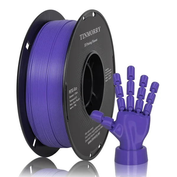 TinMorry Rapid PETG-Eco 3D Printer Filament, 1 KG, Vinca Blue