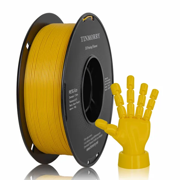 TinMorry Rapid PETG-Eco 3D Printer Filament, 1 KG, Carter Yellow