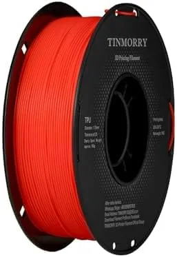 TinMorry 95A TPU 3D Printer Filament, 1 KG, Red