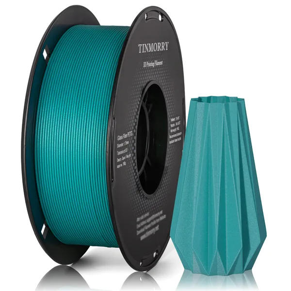 TinMorry Glass Fiber PETG 3D Printer Filament, 1 KG, Frosted Water Blue