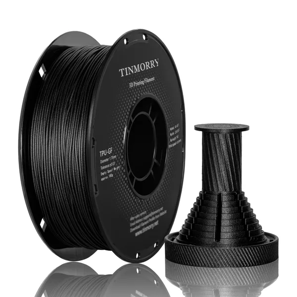TinMorry Glass Fiber TPU Filament, 1 KG, Black