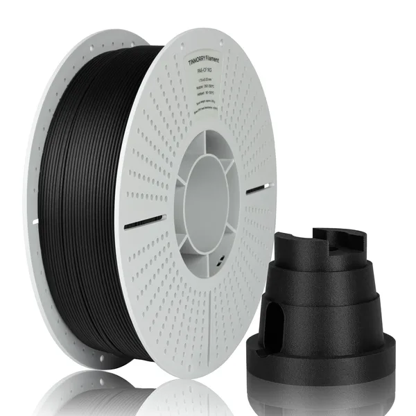 TinMorry Carbon Fiber Reinforced PA6 Filament, 1 KG 1 Spool, Black