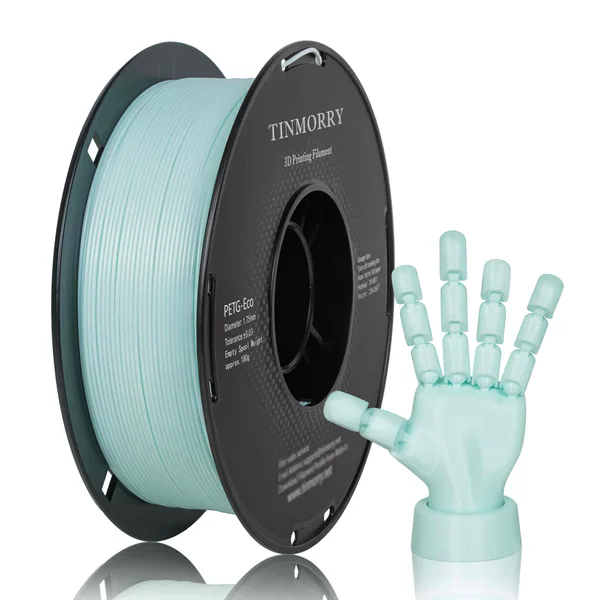 TinMorry Rapid PETG-Eco 3D Printer Filament, 1 KG, Ice Blue