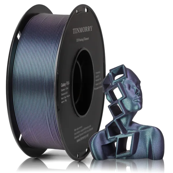 TinMorry Galaxy PLA 3D Printer Filament, 1 KG, Galaxy Blue