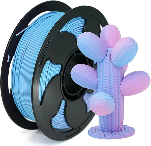 Toksen 3D PLA High Speed G_pla-17 Tri Matte Sky Blue, purple, pink