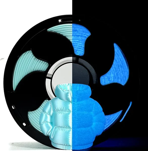 Toksen 3D PLA Blue Glow in the Dark