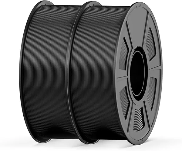 uJoyBio PETG 3D Printer Filament, Stronger PETG Filament, High Toughness, Compatible with Bambu Lab & Most FDM 3D Printers, 1kg per Spool, Pack of 2 (Black+Black)