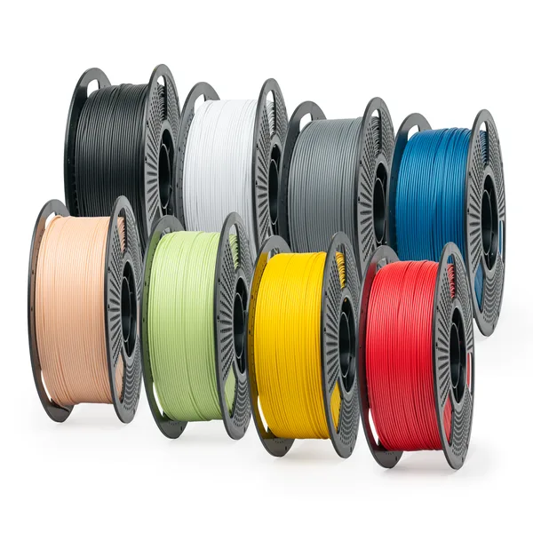 Unveil Form Matte Multi Colour Pack - Unveil Form Matte PLA Filament 8-Pack (8 × 1kg), With Spools -