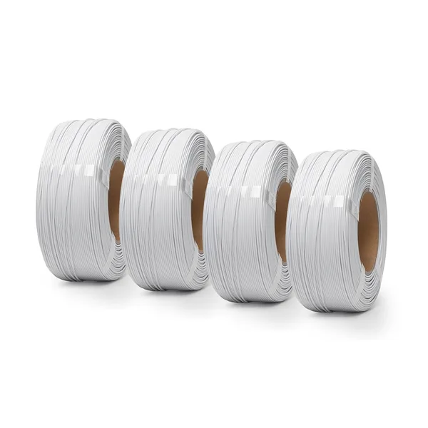 Unveil Form Matte White - Unveil Form Matte PETG Filament 4-Pack (4 × 1kg), Refill -