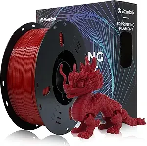 VOXEL VOXELAB High Speed Filament, Rapid Support/s, 1kg Spool, FDM Printer Compatible, HS PLA Ruby Red