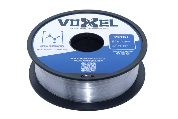 VOXEL VOXELPETG+ HS (Pro) Crystal Clear Filament (1kg) (PETG+)