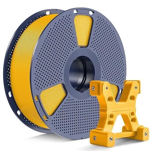 Yoopai PETG Filament Mango Yellow, Ultra Tough, Heat Optimized, Odorless, 1kg(2.2lbs) SUNLU PETG 3D Printer Filament, Dimensional Accuracy +/-, Yellow
