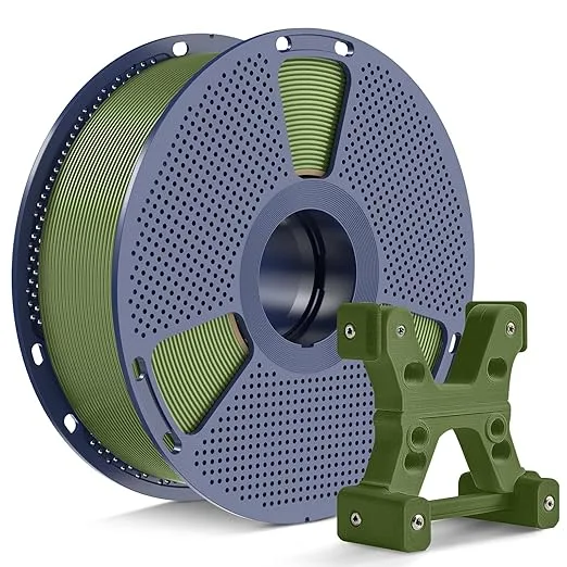 Yoopai PETG Filament Army Green Color, Ultra Tough, Heat Optimized, Odorless, 1kg(2.2lbs) SUNLU PETG 3D Printer Filament, Dimensional Accuracy +/-, Olive Green
