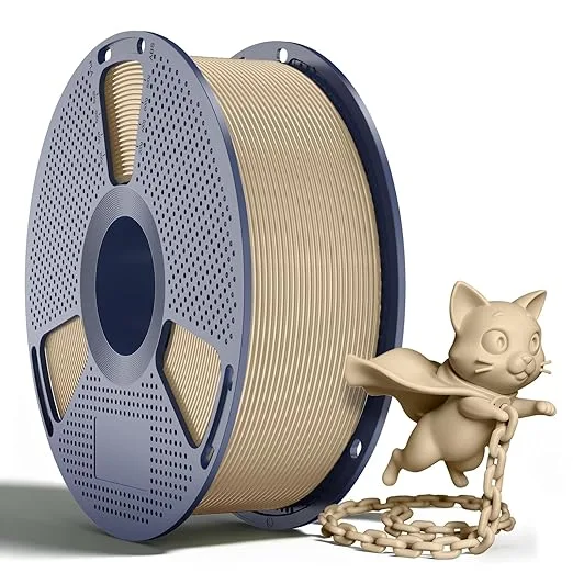 Yoopai SUNLU PLA+2.0 Filament, Upgraded Tougher & Stronger PLA Plus for 3D Printers, Smooth & Neatly Wound, ± Accuracy, 1KG Spool (2.2lbs),Oak Wood