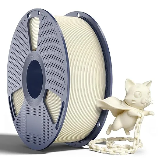 Yoopai SUNLU PLA+2.0 Filament, Upgraded Tougher & Stronger PLA Plus for 3D Printers, Smooth & Neatly Wound, ± Accuracy, 1KG Spool (2.2lbs), Bone White