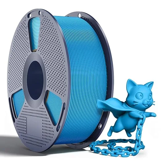 Yoopai SUNLU PLA+2.0 Filament, Upgraded Tougher & Stronger PLA Plus for 3D Printers, Smooth & Neatly Wound, ± Accuracy, 1KG Spool (2.2lbs), Cyan
