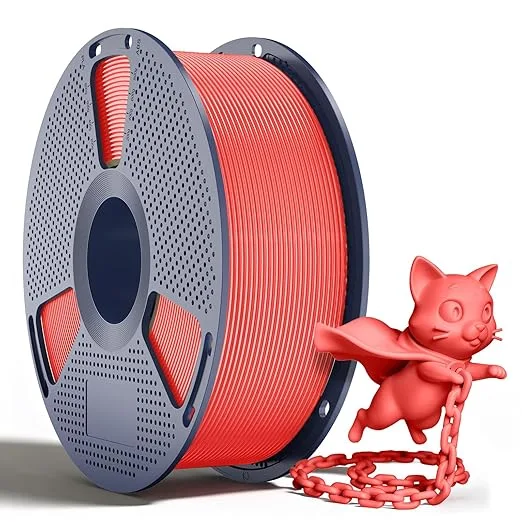 Yoopai SUNLU PLA+2.0 Filament, Upgraded Tougher & Stronger PLA Plus for 3D Printers, Smooth & Neatly Wound, ± Accuracy, 1KG Spool (2.2lbs), Cherry Red