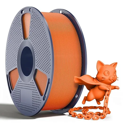 Yoopai SUNLU PLA+2.0 Filament, Upgraded Tougher & Stronger PLA Plus for 3D Printers, Smooth & Neatly Wound, ± Accuracy, 1KG Spool (2.2lbs),SunnyOrange
