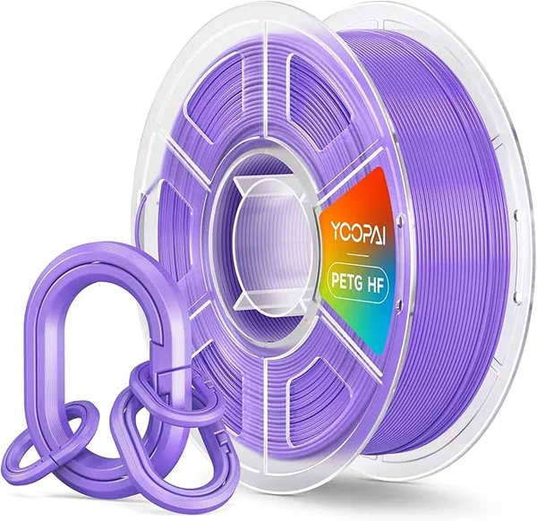 Yoopai PETG HF Purple, 30-/s Rapid Printing | Low Stringing, High Toughness, Odorless, Smooth Flow, 1KG (2.2lbs) High Speed 3D Printer Filament