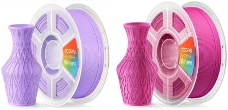 Yoopai Matte PLA+ Lilac Purple Filament & Matte PLA+ Plum Filament