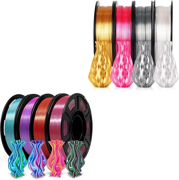 Yousu YOUSU Silk PLA Dual Color Pack, 3D Printer Filament Silk Filament Pack, 2kg in Total.