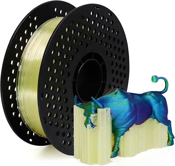 Yousu YOUSU Upgraded PVA Filament, 500g - Enhanced Water-Soluble Speed & Softening Effect, Water-Soluble Support Material for 3D Printers, Compatible with PLA & Most FDM Printers
