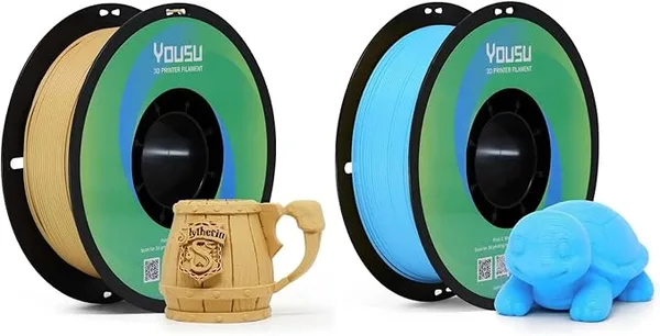 Yousu YOUSU Matte PLA Filament 1KG and Matte PLA Filament 1KG Light Blue