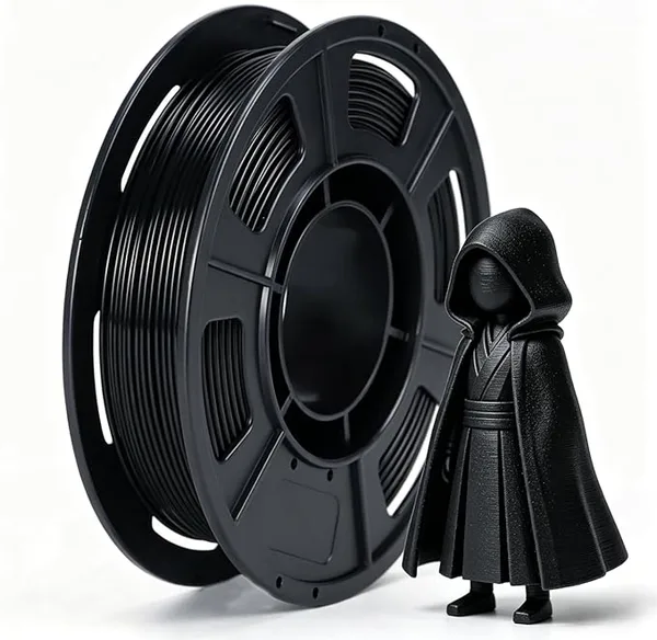 Yousu PLA+ 3D Printer Filament Black 250g (0.55bs), Tougher and Stronger, Nealty Wound PLA Plus Filament, Dimensional Accuracy +/-, Fit for Most FDM 3D Printers