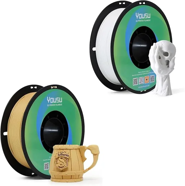 Yousu YOUSU Matte PLA Light Brown and White 1KG