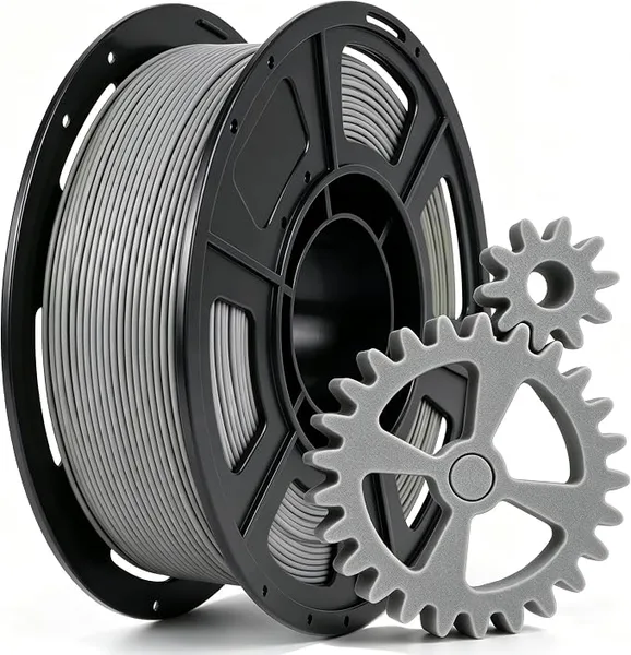Yousu Carbon Fiber PLA Filament, 250g Sample Spool, Matte Gray 3D Printer Filament for High-Stiffness Functional Parts, Prototyping & Mechanical Components, Dimensional Accuracy +/-, Clog-Free