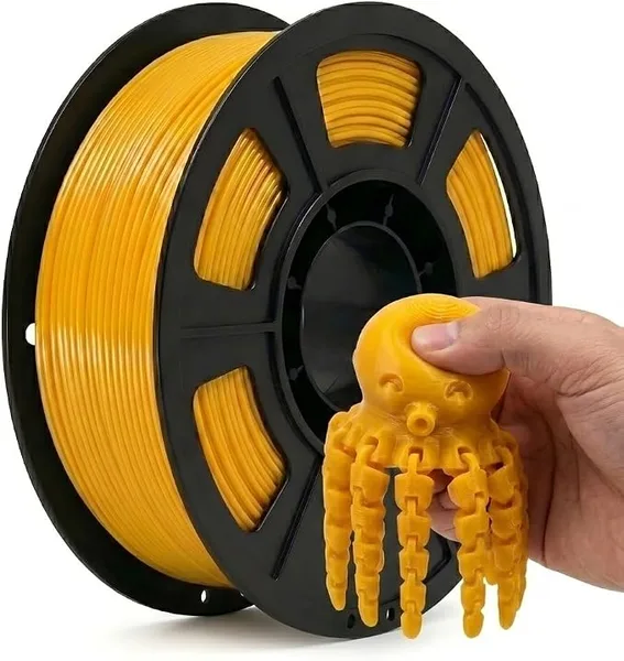 Yousu Silk TPU Filament Glod 250g (0.55lbs), 95A Flexible 3D Printer Filament with High Elasticity, Neatly Wound & Moistureproof, Fit for Most FDM 3D Printers