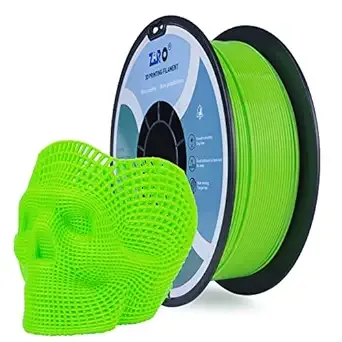 ZIRO ZIRO Fluorescence PLA Filament, UV Reactive, Bright Fluorescent Color Under Blacklight, NOT Glow in The Dark, Dimensional Accuracy +/-, 1KG Spool, Fluo Green