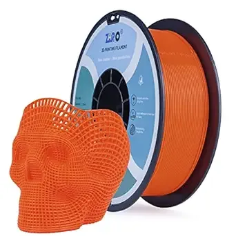 ZIRO ZIRO Fluorescence PLA Filament, UV Reactive, Bright Fluorescent Color Under Blacklight, NOT Glow in The Dark, Dimensional Accuracy +/-, 1KG Spool, Fluo Orange