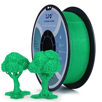 ZIRO ZIRO PLA Filament, Pure Color 3D Printer Filament, PLA PRO Basic Color Series 1KG Spool, Dimensional Accuracy +/-, Green