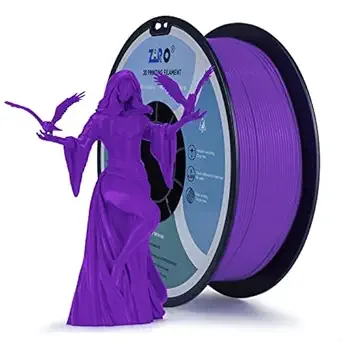 ZIRO ZIRO PLA Filament, Pure Color 3D Printer Filament, PLA PRO Basic Color Series 1KG Spool, Dimensional Accuracy +/-, Purple