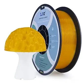 ZIRO ZIRO Semi-Transparent PLA Filament, 3D Printer Filament PLA PRO Transparent 1.75 1KG(2.2lbs) Spool, Dimensional Accuracy +/-, Clear Material, Translucent Orange